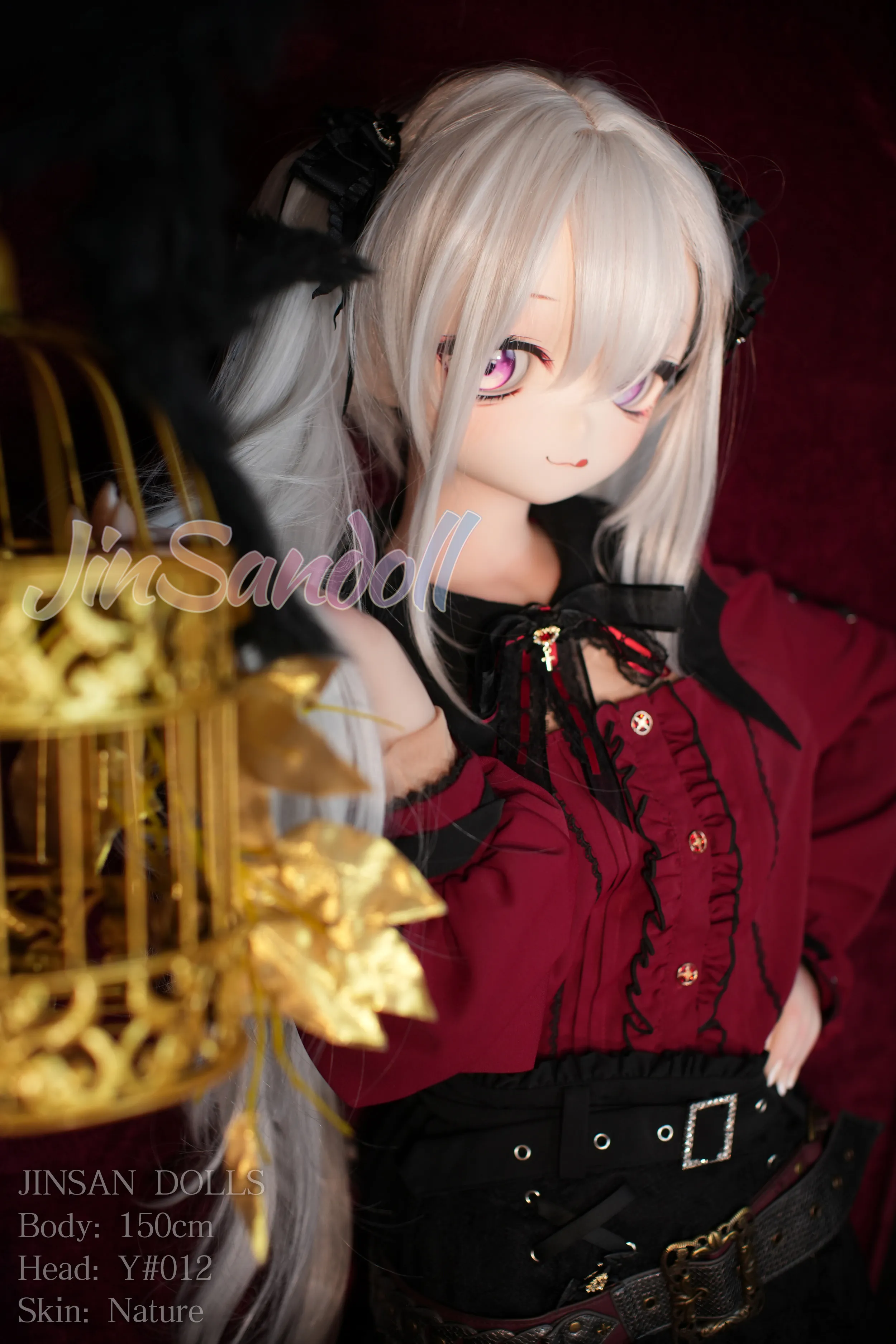 150cm (4ft11) A-Cup Anime lifelike love doll PVC head sculpt + S-TPE body Sex Doll Head #Y012